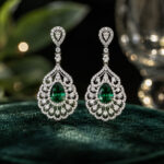 گوشواره زمرد 4561